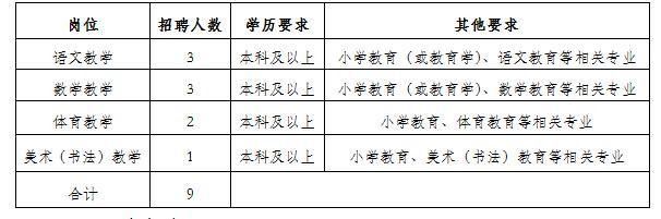 湛河区小学最新招聘公告概览