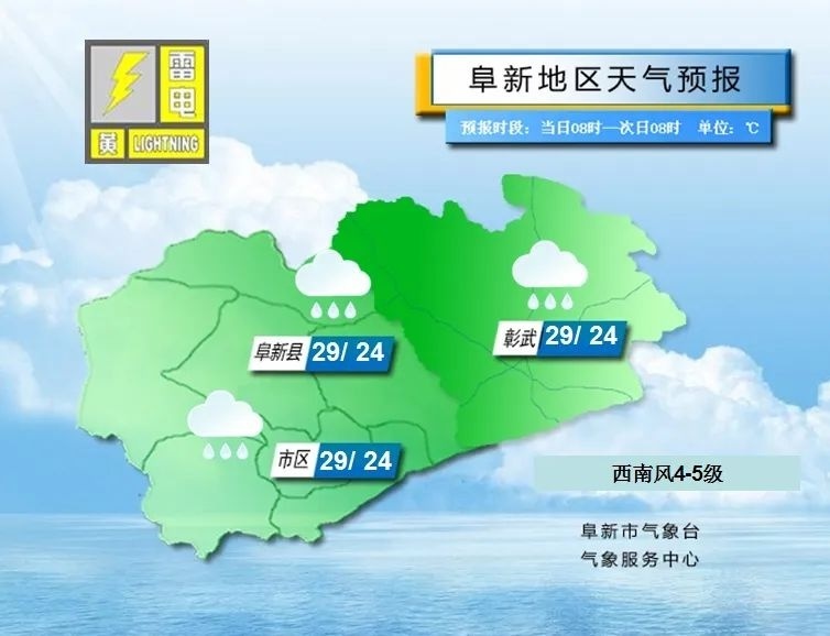 骅西街道办事处天气预报更新通知